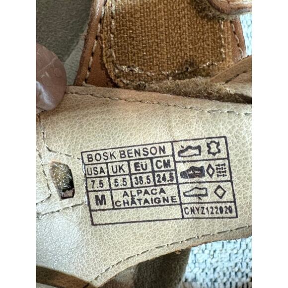 Earth Origins Brown Leather Strappy Sandals 7.5 - Picture 4 of 7